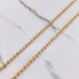 Military Chain 18.25gr / 21.7in / 2.75mm Diamond Cut 18K Yellow Gold &