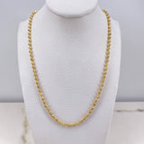 Military Chain 18.25gr / 21.7in / 2.75mm Diamond Cut 18K Yellow Gold &