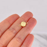 Charm Circle Letter D 0.55g / 3/4 in Yellow Gold 18K