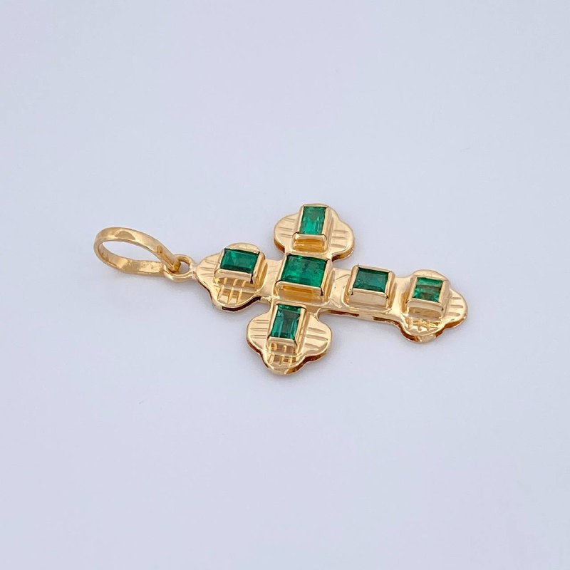 Flat Cross Pendant 1.4gr / 1.0in / 18K Gold