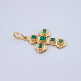 Flat Cross Pendant 1.4gr / 1.0in / 18K Gold