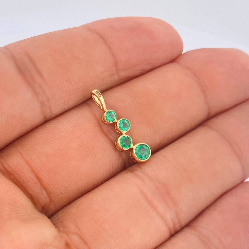 Pendant Beads 0.85gr / 0.75in / 18K Gold $