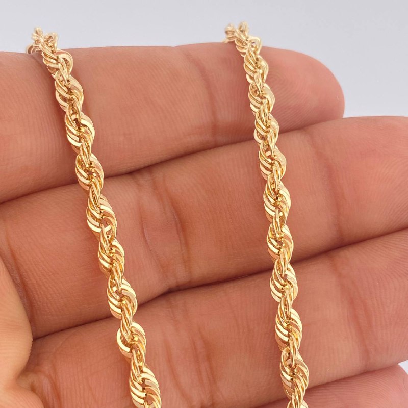 Cadena Lazo 9.1gr / 28 in / Oro Amarillo +3 14K Italy $