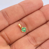 Pendant Flower 0.7gr / 1/2 in / 18K Gold Yellow
