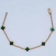 Clover Bracelet Box 4.15gr / 19cm / 18K Yellow Gold Nac.Esp. &
