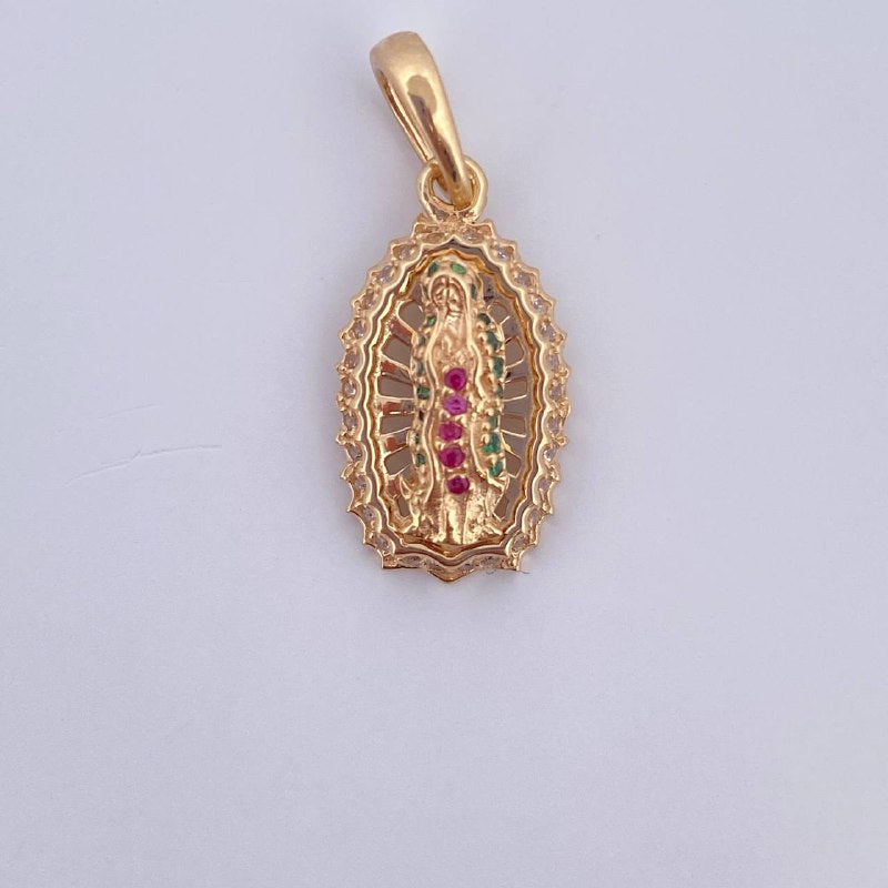 Pendant Virgin of Guadalupe 2.9gr / 2.3cm (0.9in) / 18K Gold &