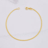 Pulso Chino 2.4g / 7 1/2 in / 2.44mm Oro Amarillo 18K