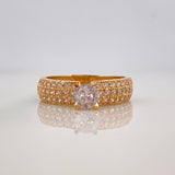 Solitaire Ring Churumbela 3.05 g / T6 1/2 Yellow Gold 18K