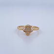 Anillo Trebol 1.95gr / T6 1/2 / Oro 18K &