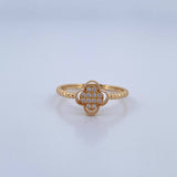 Anillo Trebol 1.95gr / T6 1/2 / Oro 18K &