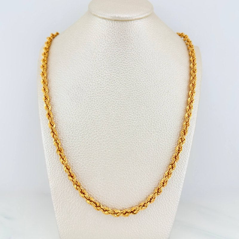 Cadena Lazo 14.15 g / 23 1/2 in / 4.15 mm Oro Amarillo 18K