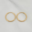 Hoop Earrings Smooth Ring 0.8 g / 3/4 in Yellow Gold 18K