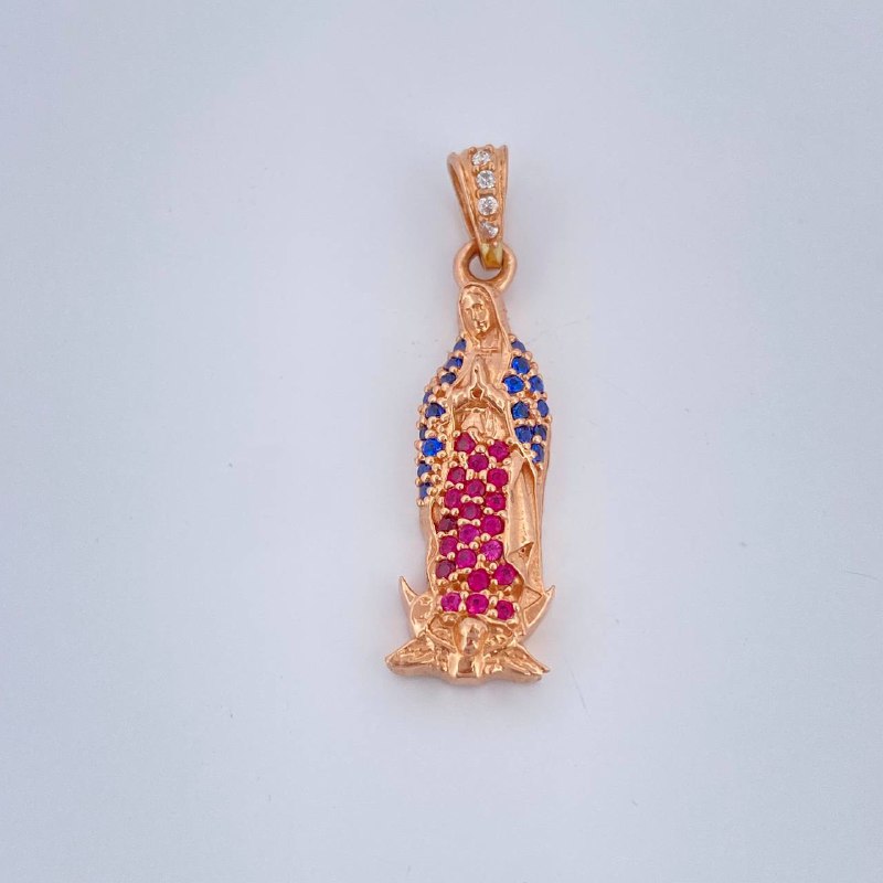 Pendant Virgin Guadalupe 2.15gr / 1.1in / 18K Gold $