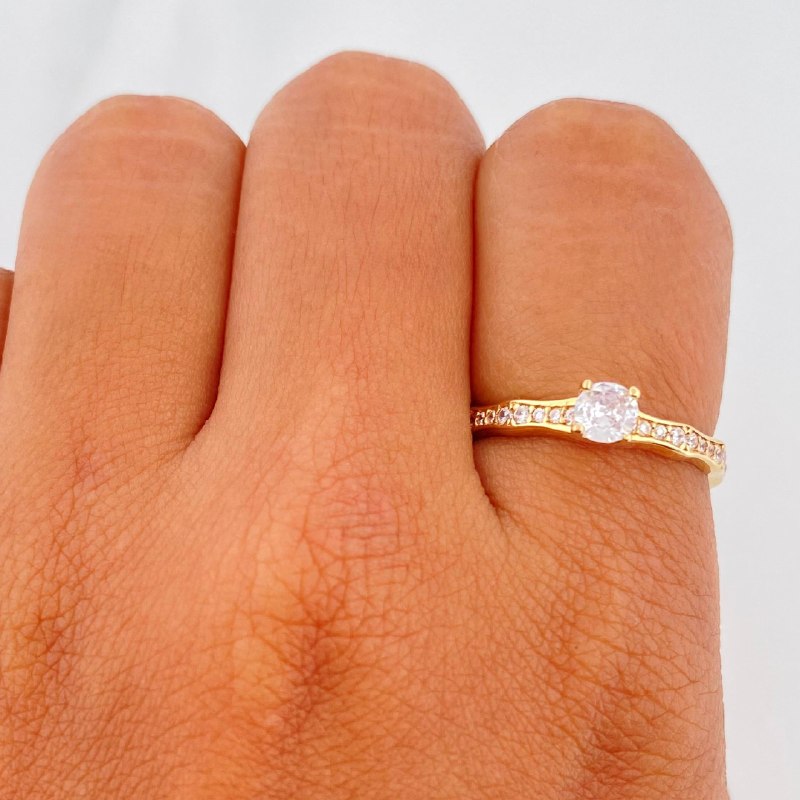 Churumbela Solitaire Ring 2 g / T6 1/2 Yellow Gold 18K