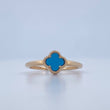 Anillo Trebol 2.25gr / T7 / Oro Amarillo 18K &