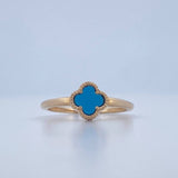 Anillo Trebol 2.25gr / T7 / Oro Amarillo 18K &