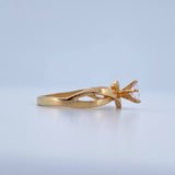 Anillo Solitario Trenzado 2.15gr / T7 / Oro Amarillo 18K &