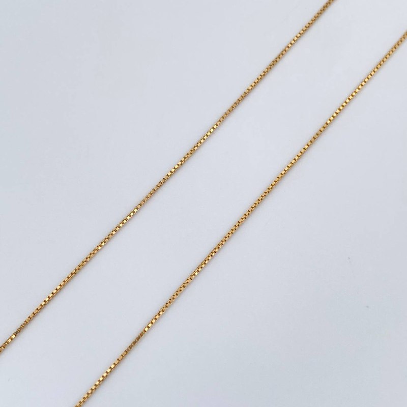 Venetian Chain and Pendant Set + Cross 1.45gr / 18K Yellow Gold $