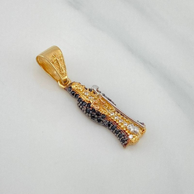 Dije Santa Muerte 2.45 g / 1 1/4 in Tres Oros 18K