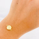 Charm Circle Letter L 0.4g / 1/2 in Yellow Gold 18K
