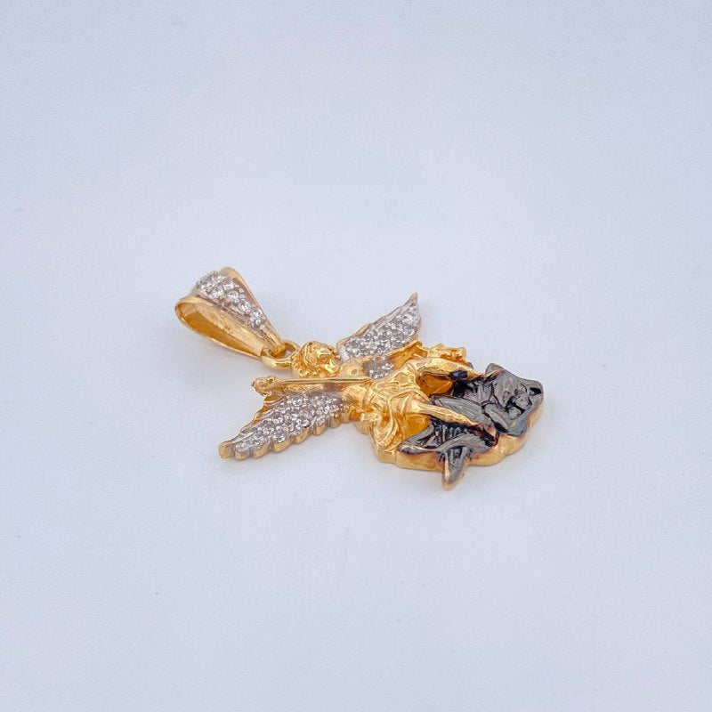 Dije San Miguel 4.25gr / 3cm / Tres Oros 18K $