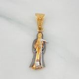 Dije Santa Muerte 2.5 g / 1 1/4 in Tres Oros 18K
