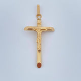 Dije Cruz Cristo 1.95gr / 1 3/4 in / Oro Amarillo 18K &