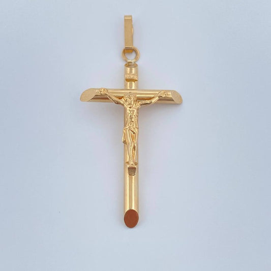 Dije Cruz Cristo 1.95gr / 2 in / Oro Amarillo 18K &