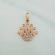 Dije Corona Queen 2.2gr / 1 in / Dos Oros Blanco Rosa 18K %
