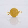 Herraje Circulo Letra D 0.35g / 1/2 in Oro Amarillo 18K