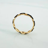 Ring Band Bracelet 1.65 g / T6 1/2 Two Golds Black Yellow 18K