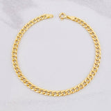Cuban Links Bracelet 2.7g / 7 3/4 in / 4.25mm Yellow Gold 18K