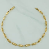 Pulso Rustico Cilindro Barril 5.5 g / 10 1/4 in / 3.9 mm Oro Amarillo 18K