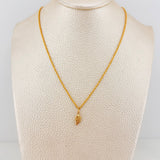 Set Cadena Lazo + Dije Ala / 1,15 gr / 17 3/4 in Oro Amarillo 18K