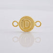 Herraje Circulo Letra D 0.4g / 1/2 in Oro Amarillo 18K
