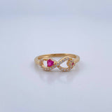 Infinity Ring 2.25gr / Size 7 1/4 / 18K Gold &