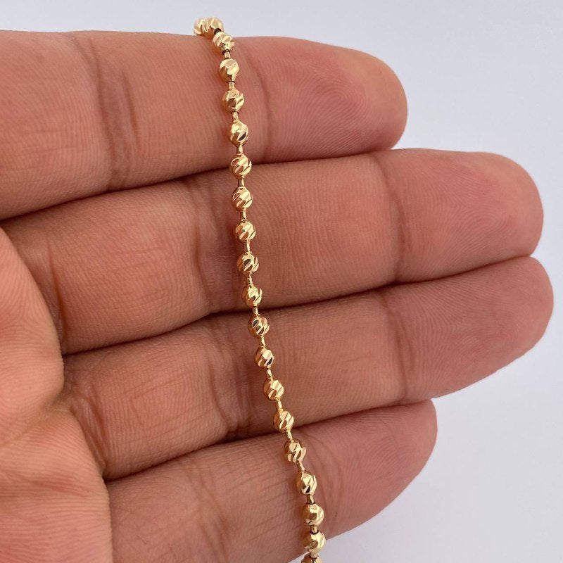 Military Bracelet 6.35gr / 21cm / 18K Yellow Gold &
