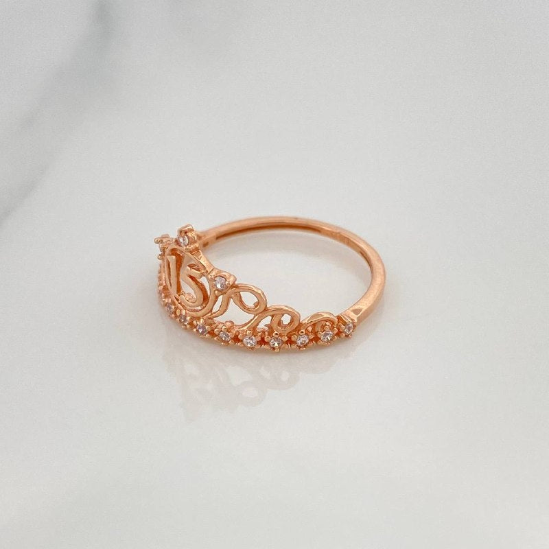 Ring 15'S Crown 1.75 g / T6 1/2 Rose Gold 18K