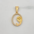 Virgin Mary Pendant 1gr / 1 in / Yellow Gold 18K &