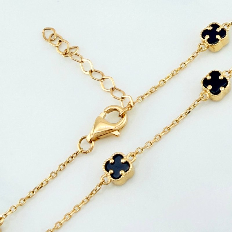 Clover Bracelet Classic Link 3.1 g / 8 in / 4.2 mm 18K Yellow Gold