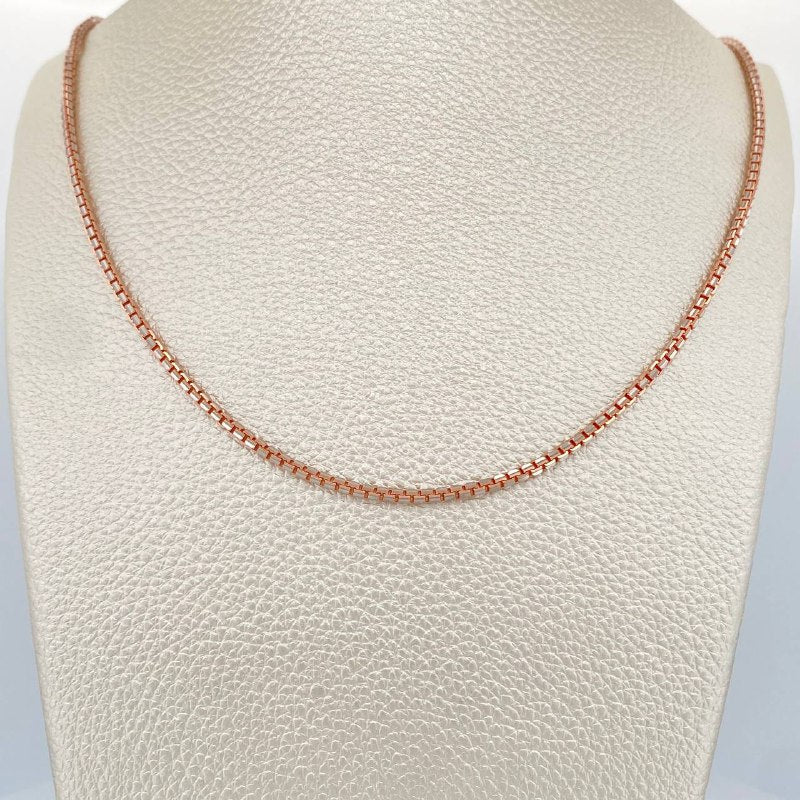 Cadena Veneciana 17.7gr / 23 3/4 in / Dos Oros Blanco Rosa +3 18K %