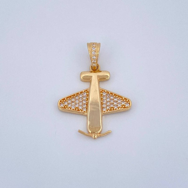 Pendant Airplane 2.75gr / 1.1in / 18K Gold $