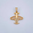 Pendant Airplane 2.75gr / 1.1in / 18K Gold $