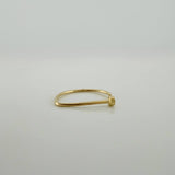 Half Hoop Piercing 0.35 g / 1/2 in 18K Yellow Gold