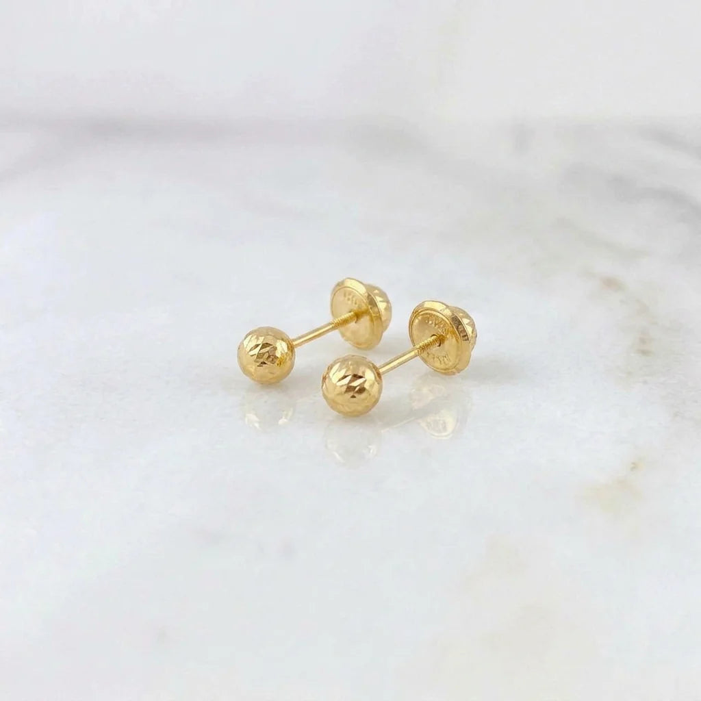 Topos Bola Diamantada 0.45g / in / 3mm Oro Amarillo 18K