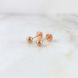 Topos Bola Lisa 0.45gr / 3mm Oro Rosa 18K %