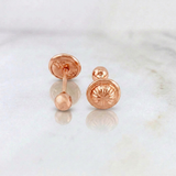 Topos Bola Lisa 0.45gr / 3mm Oro Rosa 18K %