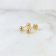 Topos Bola Lisa 0.45g / 3mm Oro Amarillo 18K