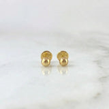Topos Bola Lisa 0.45g / 3mm Oro Amarillo 18K