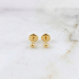 Topos Bola Diamantada 0.4 g / in / 3 mm Oro Amarillo 18K